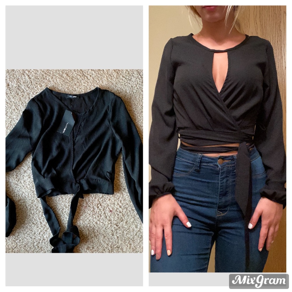 Fashion nova wrap top